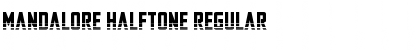 Download Mandalore Halftone Regular Font Title Preview
