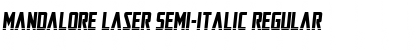 Download Mandalore Laser Semi-Italic Regular Font Title Preview