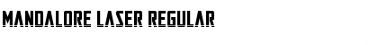 Download Mandalore Laser Regular Font Title Preview