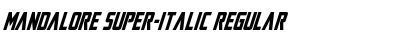Download Mandalore Super-Italic Regular Font Title Preview