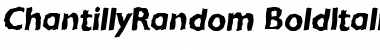 Download ChantillyRandom BoldItalic Font Title Preview
