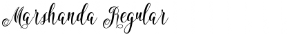 Download Marshanda Regular Font