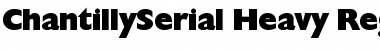 Download ChantillySerial-Heavy Regular Font Title Preview