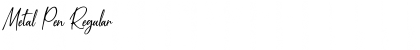 Download Metal Pen Regular Font Title Preview