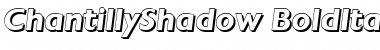 Download ChantillyShadow BoldItalic Font Title Preview