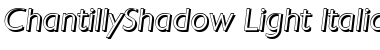 Download ChantillyShadow-Light Italic Font Title Preview