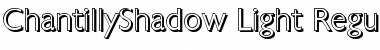 Download ChantillyShadow-Light Regular Font Title Preview