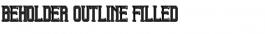 Download Beholder Outline Filled Regular Font Title Preview