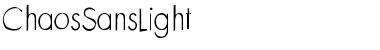 Download ChaosSansLight Regular Font Title Preview