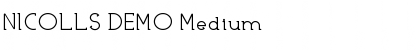 Download NICOLLS DEMO Medium Font