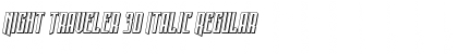Download Night Traveler 3D Italic Regular Font