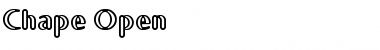 Download Chape Open Font Title Preview