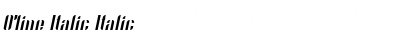 Download O'line Italic Italic Font Title Preview