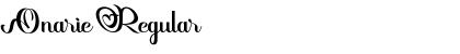 Download Onarie Regular Font Title Preview