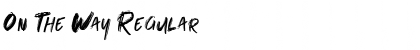 Download On The Way Regular Font Title Preview