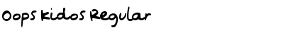 Download Oops Kidos Regular Font Title Preview