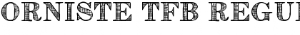 Download Orniste tfb Regular Font Title Preview