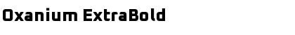 Download Oxanium ExtraBold Font Title Preview
