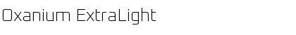Download Oxanium ExtraLight Font Title Preview