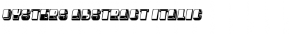 Download Oysters Abstract Italic Font Title Preview