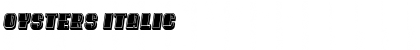 Download Oysters Italic Font Title Preview