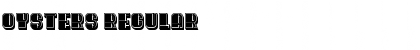 Download Oysters Regular Font Title Preview