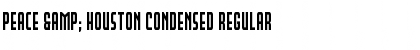 Download Peace & Houston Condensed Regular Font Title Preview