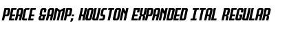 Download Peace & Houston Expanded Ital Regular Font Title Preview