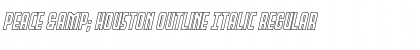 Download Peace & Houston Outline Italic Regular Font Title Preview