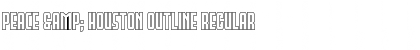 Download Peace & Houston Outline Regular Font Title Preview