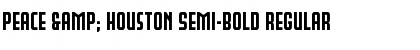 Download Peace & Houston Semi-Bold Regular Font Title Preview