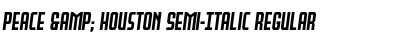 Download Peace & Houston Semi-Italic Regular Font Title Preview