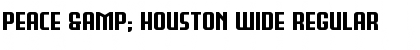 Download Peace & Houston Wide Regular Font Title Preview
