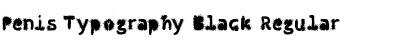 Download Penis Typography Black Regular Font Title Preview