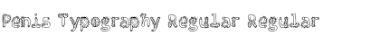 Download Penis Typography Regular Regular Font Title Preview