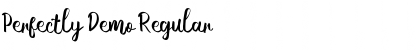 Download Perfectly Demo Regular Font Title Preview