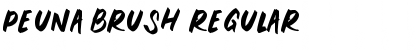 Download PEUNA BRUSH Regular Font Title Preview