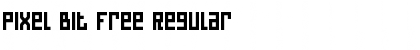 Download Pixel Bit Free Regular Font Title Preview