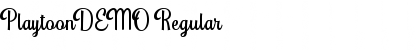 Download PlaytoonDEMO Regular Font Title Preview