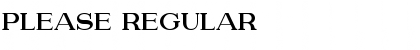 Download Please Regular Font Title Preview