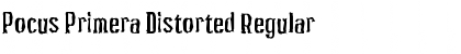 Download Pocus Primera Distorted Regular Font Title Preview