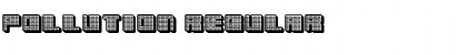 Download Pollution Regular Font Title Preview