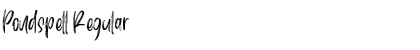 Download Pondspell Regular Font Title Preview