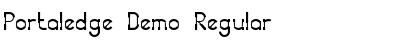 Download Portaledge Demo Regular Font Title Preview