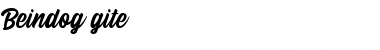 Download Beindog gite Regular Font Title Preview