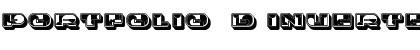 Download Portfolio 3D Inverted Regular Font Title Preview