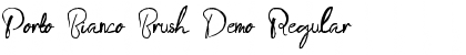 Download Porto Bianco Brush Demo Regular Font Title Preview