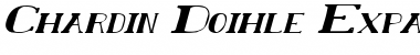 Download Chardin Doihle Expanded Italic Italic Font Title Preview