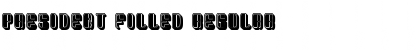 Download President Filled Regular Font Title Preview
