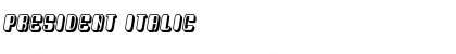Download President Italic Font Title Preview
